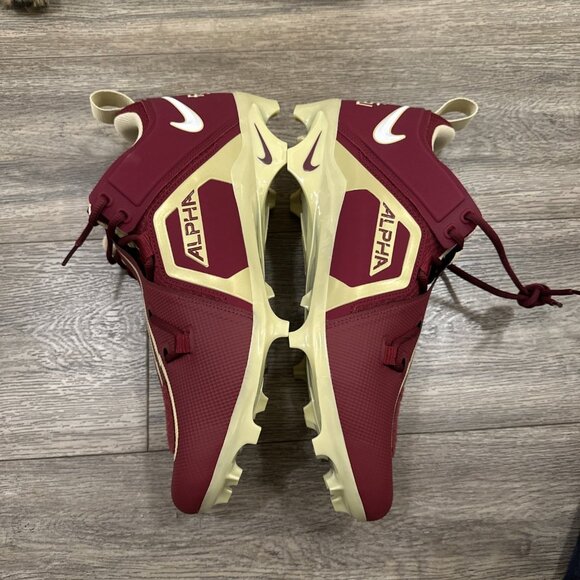 Nike Alpha Menace Pro 3 Florida State Football Cleats FSU FJ6126-600 Men 14 Wide main image 4